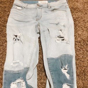 PACSUN light wash ripped jeans!!!!